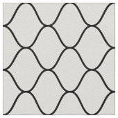 アミメパターン – 白の上に黒 ファブリック (クローズアップ)