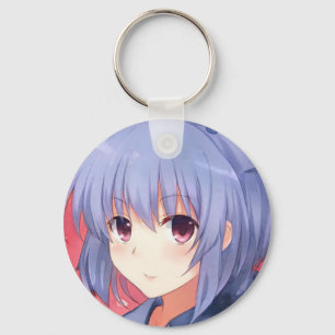 アミューズドアニメガールlavender hair plum eyesマンガ キーホルダー