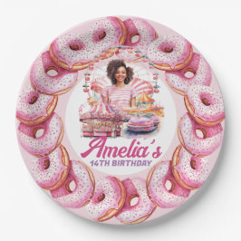 アミューズメントパークアフリカンアメリカン誕生日カスタム ペーパープレート