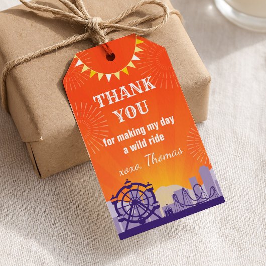 アミューズメントパークサンキューラベル ギフトタグ