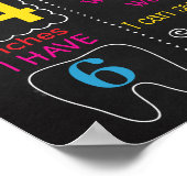 アミューズメントパーク回転木馬カーニバル誕生日ボード ポスター (角)