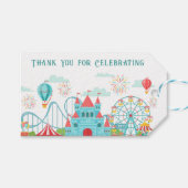 アミューズメントパーク誕生日 ギフトタグ (正面(横))