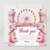 アミューズメントパーク誕生日 サンキューカード (正面)