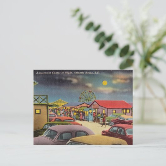 アミューズメントパーク、アトランティックビーチ、サウスカロライナ ポストカード (スタンド正面)