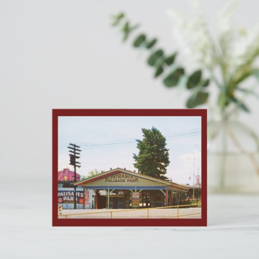 アミューズメントパーク、パリサーズパーク、ニュージャージーヴィンテージ ポストカード (スタンド正面)