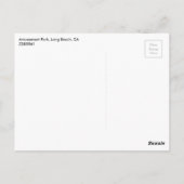 アミューズメントパーク,ロングビーチ,カリフォルニア,ヴィンテージ ポストカード (裏面)