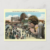 アミューズメントパーク,ロークウェイビーチ,ニューヨークヴィンテージ ポストカード (正面)