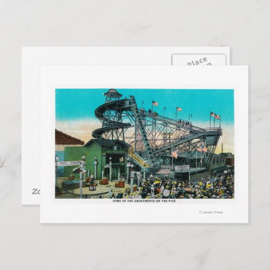 アミューズメントライドアットザパイク長ビーチ ポストカード (正面/裏面)