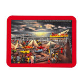 アミューズメント、シーサイドハイツ、ニュージャージーヴィンテージ マグネット (横)