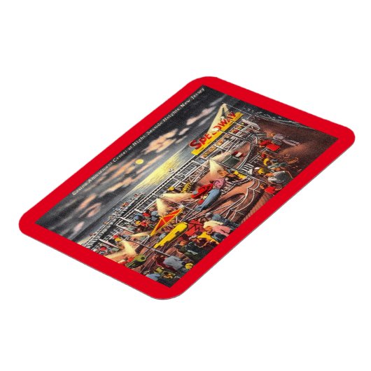 アミューズメント、シーサイドハイツ、ニュージャージーヴィンテージ マグネット (左側)