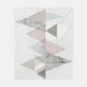 アミューズII |幾何学的モダン フリースブランケット (正面)