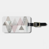 アミューズII |幾何学的モダン ラゲッジタグ (正面横)