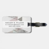 アミューズII |幾何学的モダン ラゲッジタグ (裏面横)