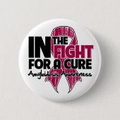 アミロイドーシスが治癒を目指す闘い 缶バッジ (正面)