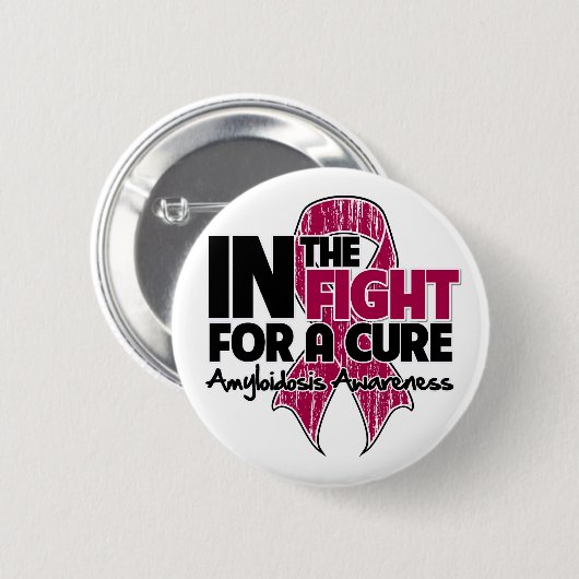 アミロイドーシスが治癒を目指す闘い 缶バッジ (正面&裏面)