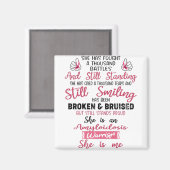 アミロイドーシス認識度サポートのアミロイドーシスの贈り物 マグネット (正面/裏面)