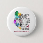 アミロイドーシス認識度リボンのサポートギフト 缶バッジ (正面)