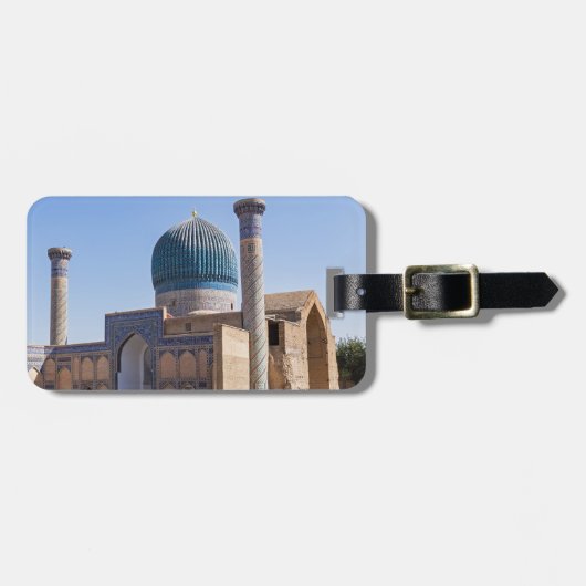 アミールティムール廟 – サマルカンド,ウズベキスタン ラゲッジタグ (正面横)