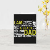 アムアブラックパパおもしろいファーズデイアフリカンアメリカン カード (黄色い花)