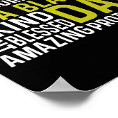 アムアブラックパパおもしろいファーズデイアフリカンアメリカン ポスター (角)