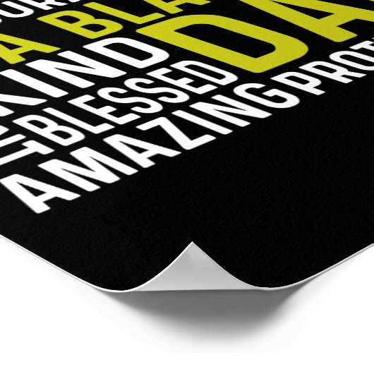 アムアブラックパパおもしろいファーズデイアフリカンアメリカン ポスター (角)