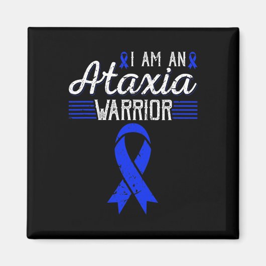 アムアンアタキシアウォリアリアーブルーリボン認識度 マグネット (正面)
