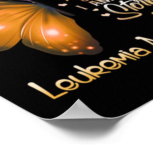 アムザストーム白血病認識度蝶 ポスター (角)