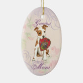 アムスタッフママセラミックハートオーナメント セラミックオーナメント (右)