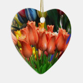 アムステルダムからの木のチューリップ セラミックオーナメント (右)