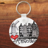 アムステルダムが大好き キーホルダー (正面)
