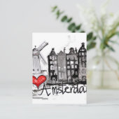 アムステルダムが大好き ポストカード (スタンド正面)