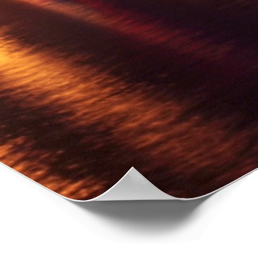 アムステルダムで夜のWesterkerkザオランダ ポスター (角)