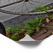 アムステルダムで自転車に乗りたい – はがき ポスター (角)