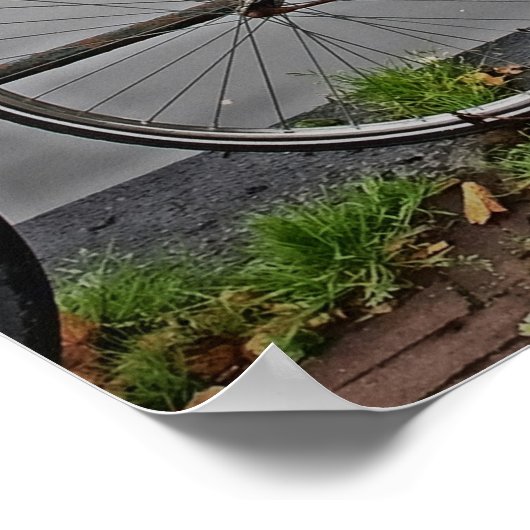 アムステルダムで自転車に乗りたい – はがき ポスター