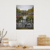 アムステルダムで自転車に乗りたい – はがき ポスター (キッチン)