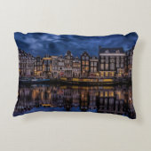 アムステルダムと運河アットデュスク アクセントクッション (裏面)