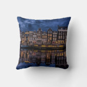 アムステルダムと運河アットデュスク クッション (裏面)