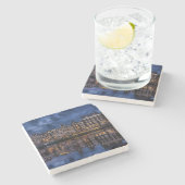 アムステルダムと運河アットデュスク ストーンコースター (横)