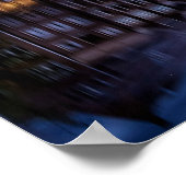 アムステルダムと運河アットデュスク ポスター (角)