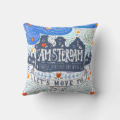 アムステルダムに動こう クッション (裏面)