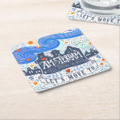 アムステルダムに動こう スクエアペーパーコースター (アングル)