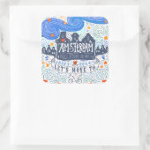 アムステルダムに移ろう スクエアシール (バッグ)