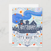 アムステルダムに移ろう ポストカード (正面/裏面)