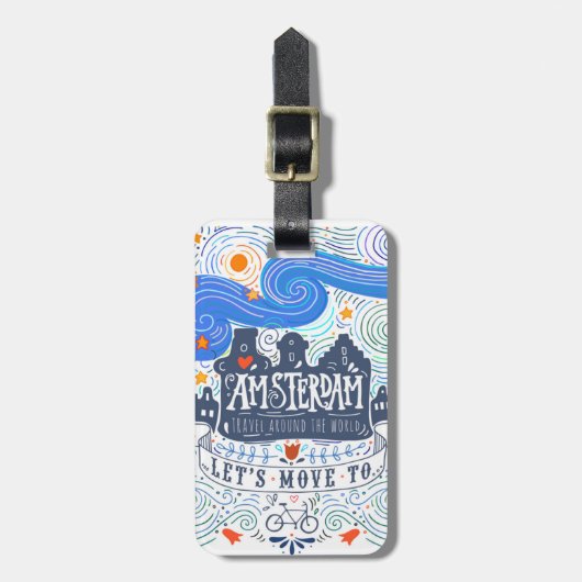 アムステルダムに移ろう ラゲッジタグ (正面縦)