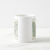 アムステルダムのオランダ • 旧式な都市計画の地図 コーヒーマグカップ (中央)