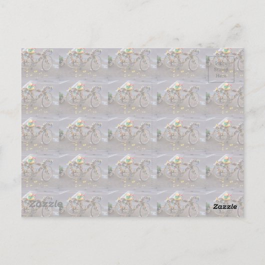 アムステルダムのクールでおもしろいで黄色いアヒルの自転車 ポストカード (裏面)