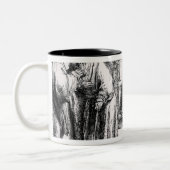 アムステルダムのシナゴーグのユダヤ人 ツートーンマグカップ (左)