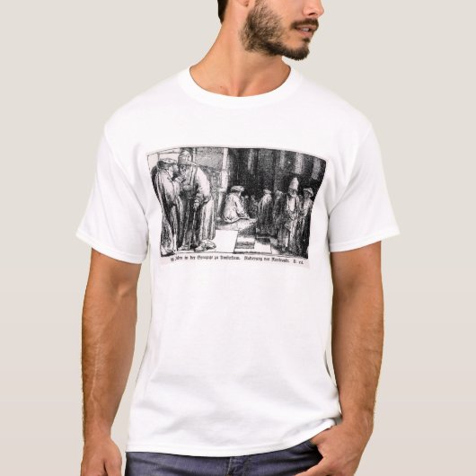 アムステルダムのシナゴーグのユダヤ人 Tシャツ (正面)