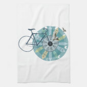 アムステルダムのスカイライン キッチンタオル (縦)