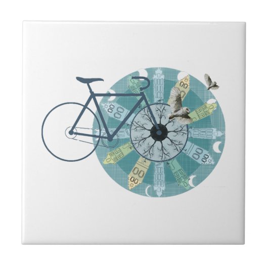 アムステルダムのスカイライン タイル (正面)